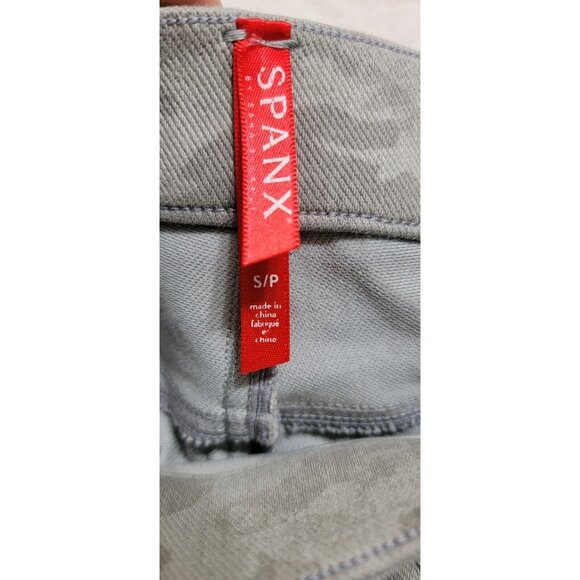 Spanx Womens Gray Camouflage Jeggings Pull On‎ With Pockets Lined Size Small - Picture 2 of 9